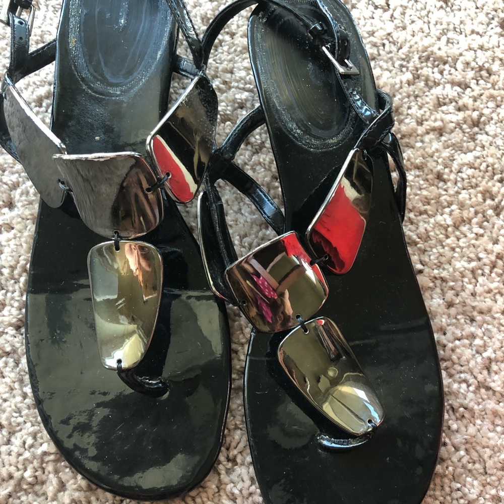 black low heel shoes